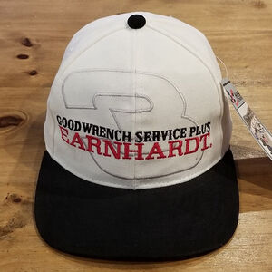 Vintage Dale Earnhardt Hat Goodwrench 3 Big Logo White Chase One Size